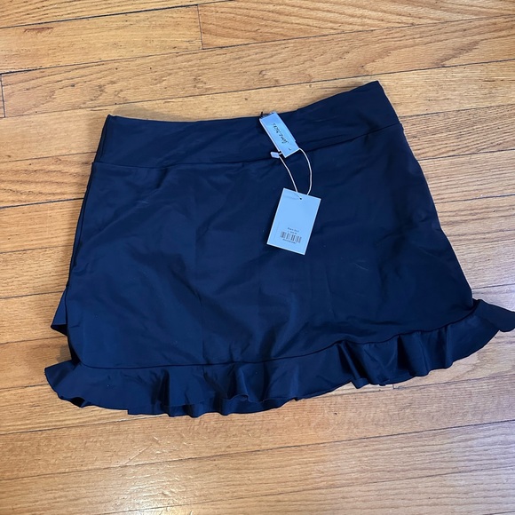 NWT Lime Ricki Black Ruffle Skirt w/ Bottoms Bikini Bottom Swimsuit - Picture 8 of 8